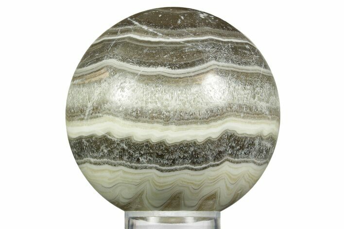 Polished Zebra Calcite Sphere - Mexico #362104